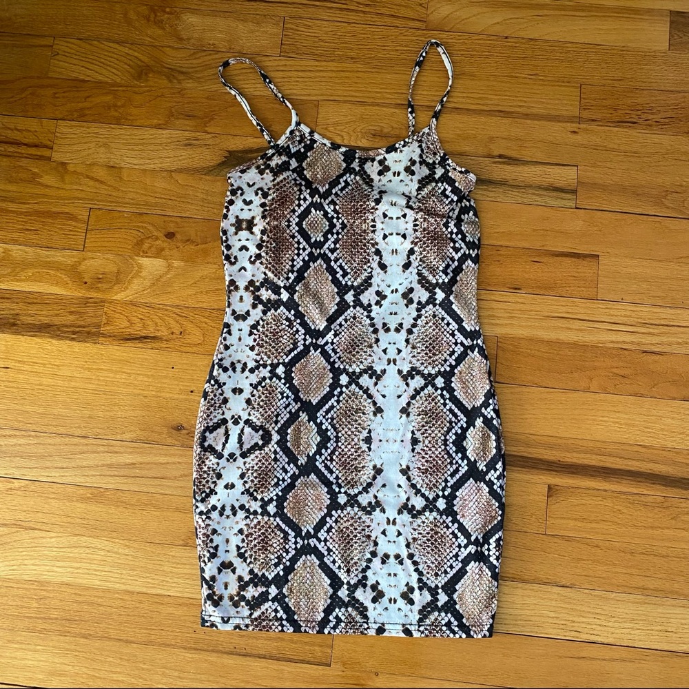 Snake print Bodycon dress